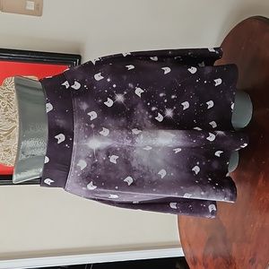 Hot Topic Sailor Moon Luna Galaxy Skater Skirt Size S/M